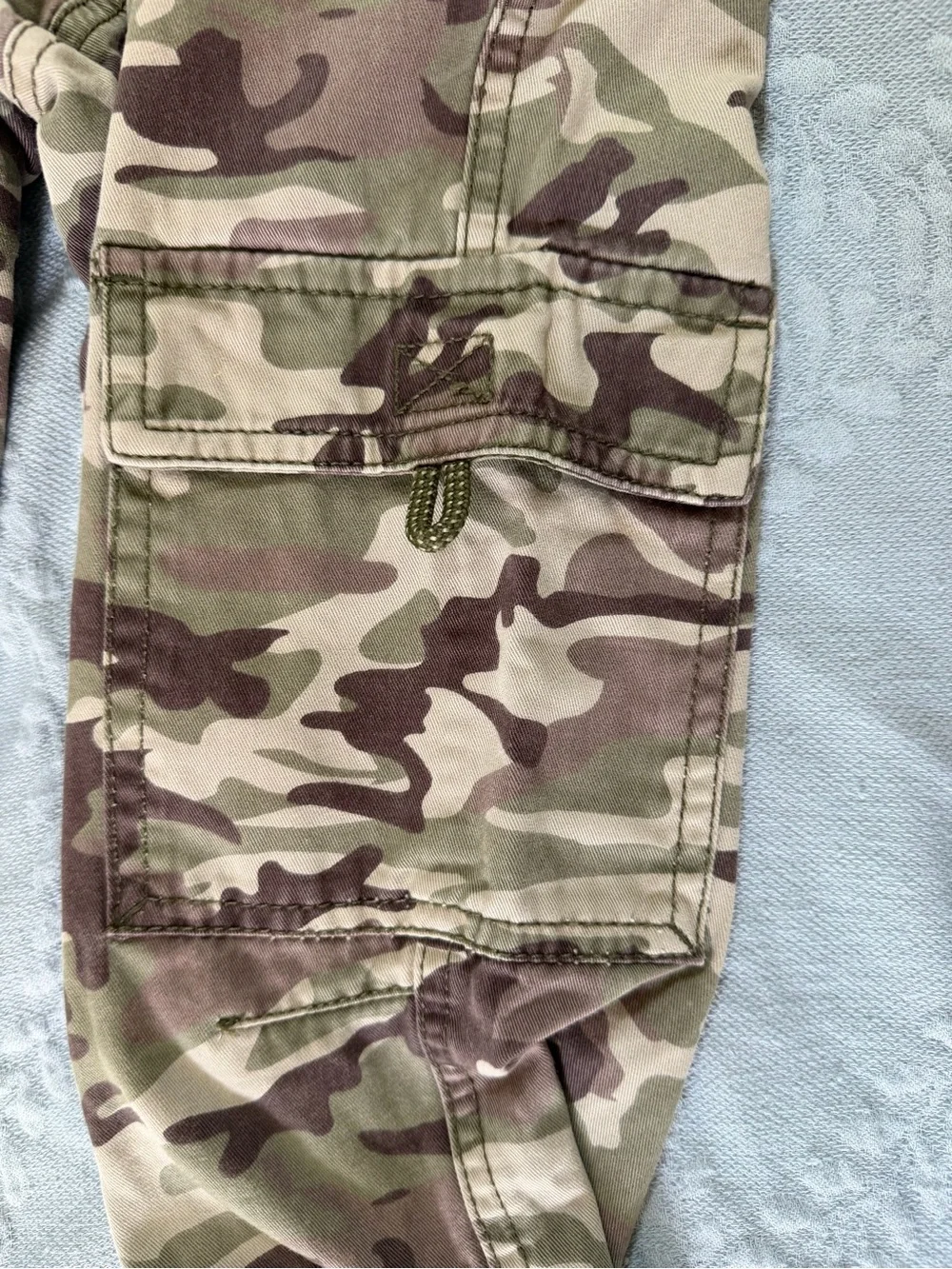 L.L.Bean | Boys Camo Cargo Pants | Size 10 | Drawstring Pull-On Utility Cotton
